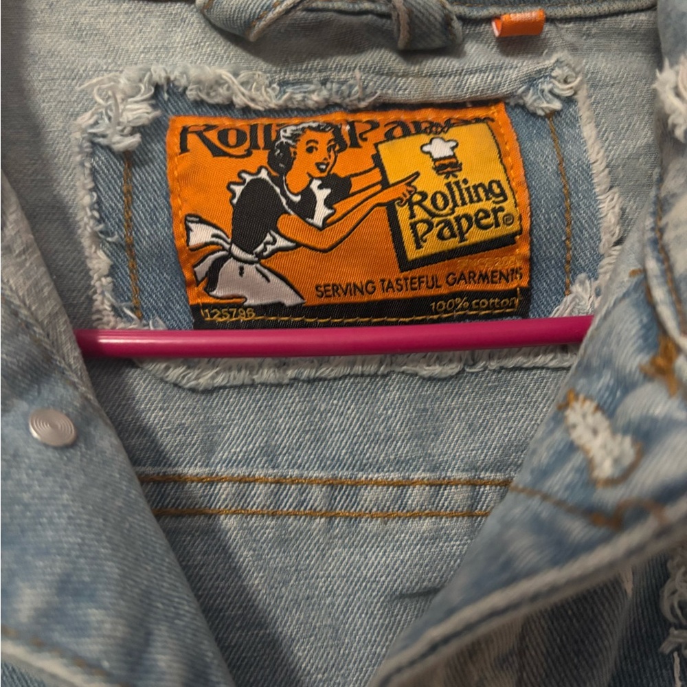 Distressed Denim Jacket - Picture 4 of 4